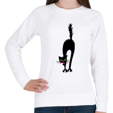 PRINTFASHION Cicmic megijedt - Női pulóver - Fehér