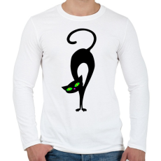 PRINTFASHION Cicmic örül - Férfi hosszú ujjú póló - Fehér