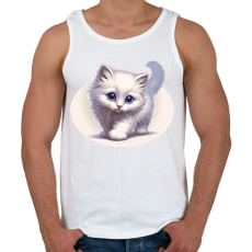 PRINTFASHION Cicus - Férfi atléta - Fehér