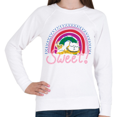 PRINTFASHION Cicus - Női pulóver - Fehér