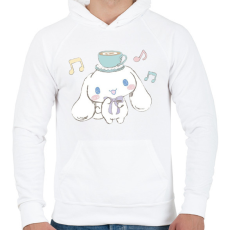 PRINTFASHION Cinnamonroll Sanrio - Férfi kapucnis pulóver - Fehér