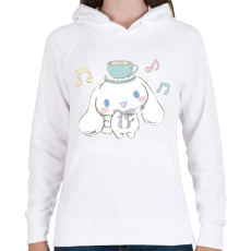 PRINTFASHION Cinnamonroll Sanrio - Női kapucnis pulóver - Fehér