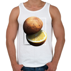 PRINTFASHION Citrom bolygó - Férfi atléta - Fehér