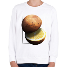 PRINTFASHION Citrom bolygó - Gyerek pulóver - Fehér gyerek pulóver, kardigán