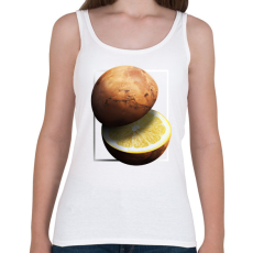 PRINTFASHION Citrom bolygó - Női atléta - Fehér