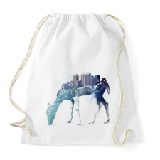 PRINTFASHION City deer - Sportzsák, Tornazsák - Fehér tornazsák