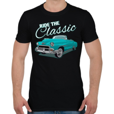 PRINTFASHION Classic car  - Férfi póló - Fekete férfi póló