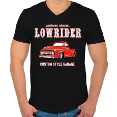 PRINTFASHION Classic car - Férfi V-nyakú póló - Fekete