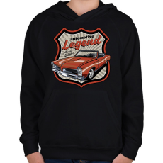 PRINTFASHION classic car - Gyerek kapucnis pulóver - Fekete