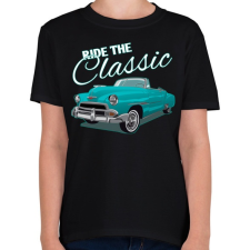 PRINTFASHION Classic car  - Gyerek póló - Fekete gyerek póló