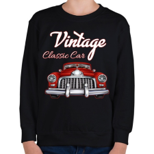 PRINTFASHION Classic car  - Gyerek pulóver - Fekete gyerek pulóver, kardigán