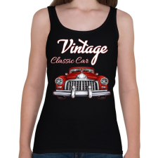 PRINTFASHION Classic car  - Női atléta - Fekete női trikó