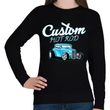 PRINTFASHION Classic car  - Női pulóver - Fekete női pulóver, kardigán