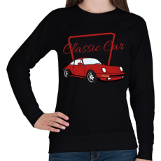 PRINTFASHION Classic Car - Női pulóver - Fekete