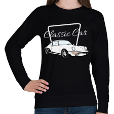 PRINTFASHION Classic Car - Női pulóver - Fekete női pulóver, kardigán