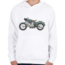 PRINTFASHION Classic - Gyerek kapucnis pulóver - Fehér gyerek pulóver, kardigán