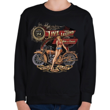 PRINTFASHION classic vintage - Gyerek pulóver - Fekete gyerek pulóver, kardigán