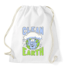 PRINTFASHION Clean Earth - Sportzsák, Tornazsák - Fehér