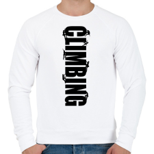 PRINTFASHION Climbing - Férfi pulóver - Fehér férfi pulóver, kardigán
