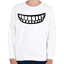 PRINTFASHION Clipart Smile - Gyerek pulóver - Fehér gyerek pulóver, kardigán