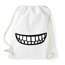 PRINTFASHION Clipart Smile - Sportzsák, Tornazsák - Fehér tornazsák