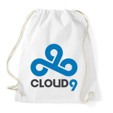PRINTFASHION Cloud9 logo - Sportzsák, Tornazsák - Fehér tornazsák