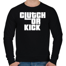 PRINTFASHION Clutch or Kick  - Férfi pulóver - Fekete férfi pulóver, kardigán