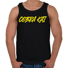 PRINTFASHION COBRA KAI 1 - Férfi atléta - Fekete atléta, trikó