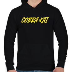PRINTFASHION COBRA KAI 1 - Férfi kapucnis pulóver - Fekete