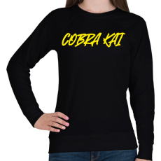 PRINTFASHION COBRA KAI 1 - Női pulóver - Fekete