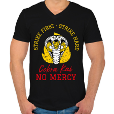 PRINTFASHION COBRA KAI 3 - Férfi V-nyakú póló - Fekete férfi póló