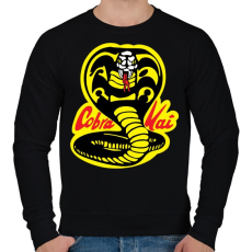 PRINTFASHION Cobra Kai - Férfi pulóver - Fekete