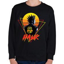 PRINTFASHION Cobra Kai - Hawk - Gyerek pulóver - Fekete gyerek pulóver, kardigán