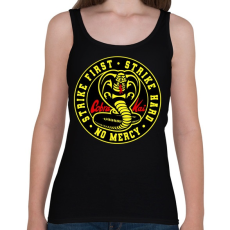 PRINTFASHION Cobra Kai - No Mercy - Női atléta - Fekete