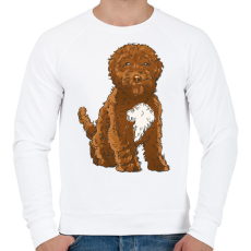 PRINTFASHION Cockapoo kutya - Férfi pulóver - Fehér