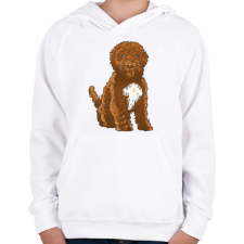 PRINTFASHION Cockapoo kutya - Gyerek kapucnis pulóver - Fehér gyerek pulóver, kardigán