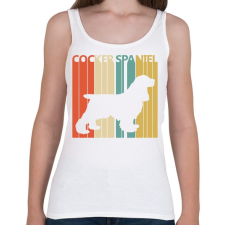 PRINTFASHION Cocker Spaniel - Női atléta - Fehér női trikó