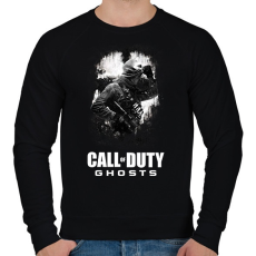 PRINTFASHION COD: Ghosts - Férfi pulóver - Fekete