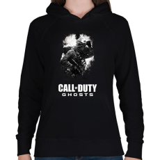 PRINTFASHION COD: Ghosts - Női kapucnis pulóver - Fekete