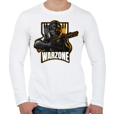 PRINTFASHION COD: Warzone - Férfi hosszú ujjú póló - Fehér férfi póló