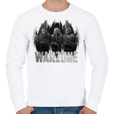 PRINTFASHION COD: Warzone - Férfi pulóver - Fehér férfi pulóver, kardigán