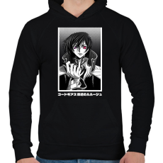 PRINTFASHION Code Geass - Férfi kapucnis pulóver - Fekete