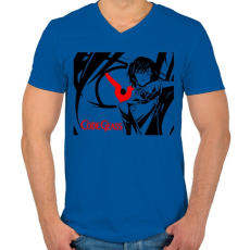 PRINTFASHION Code geass - Férfi V-nyakú póló - Királykék