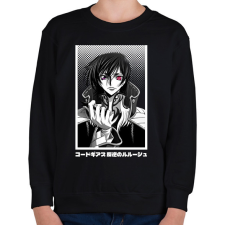 PRINTFASHION Code Geass - Gyerek pulóver - Fekete gyerek pulóver, kardigán