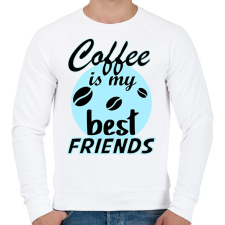PRINTFASHION coffee friends - Férfi pulóver - Fehér női pulóver, kardigán