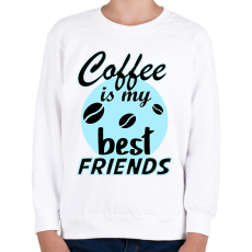 PRINTFASHION coffee friends - Gyerek pulóver - Fehér