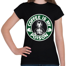 PRINTFASHION coffeismypoison - Női póló - Fekete női póló