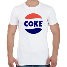 PRINTFASHION COKE - Férfi póló - Fehér férfi póló