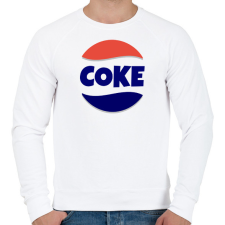PRINTFASHION COKE - Férfi pulóver - Fehér férfi pulóver, kardigán