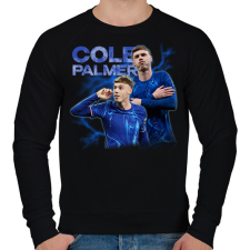 PRINTFASHION Cole Palmer - Férfi pulóver - Fekete férfi pulóver, kardigán